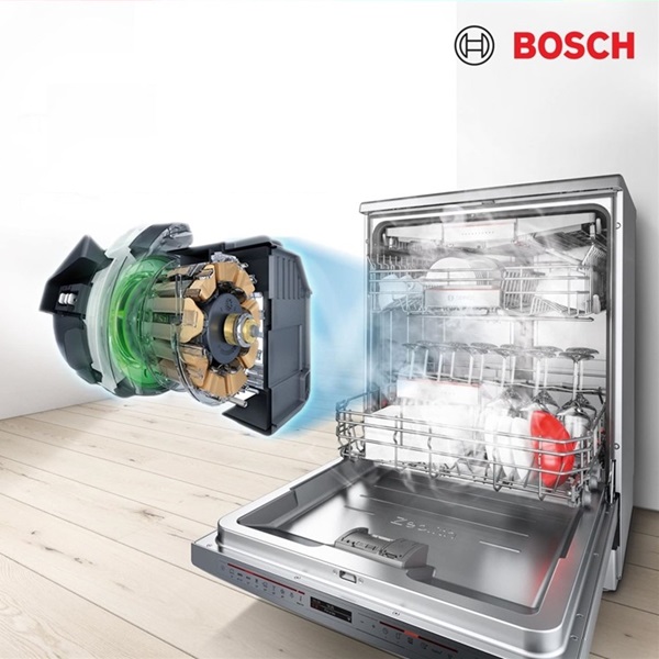 Máy rửa bát Bosch SMS6ECI93E vận hành rất êm ái