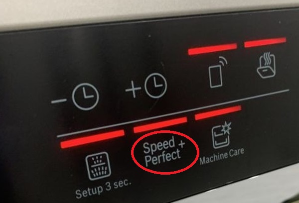 Tính năng Speed Perfect + giúp máy rửa bát phun nước liên tục