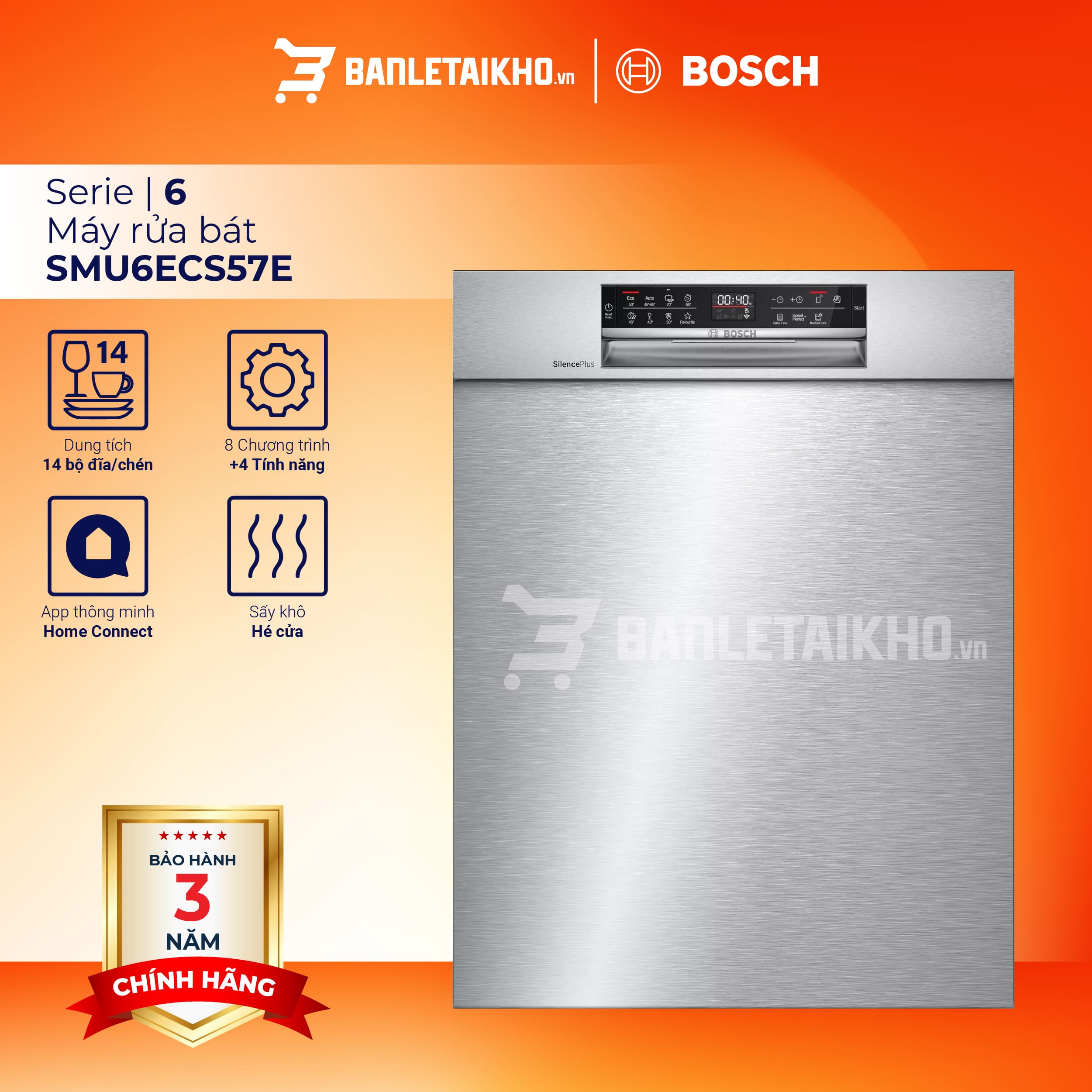 máy rửa bát bosch SMU6ECS57E