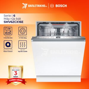 Máy rửa bát âm tủ Bosch SMV6ZCX16E Serie 6