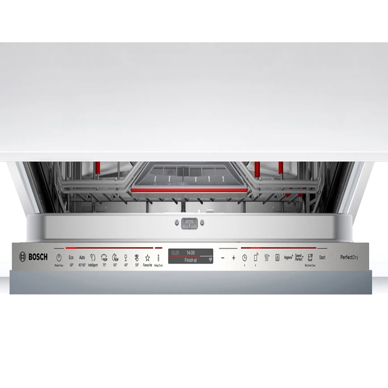 Máy rửa bát được trang bị hệ thống Active Water thông minh, tự động điều chỉnh lượng nước sử dụng phù hợp với từng mẻ rửa, giúp tiết kiệm tối đa nước