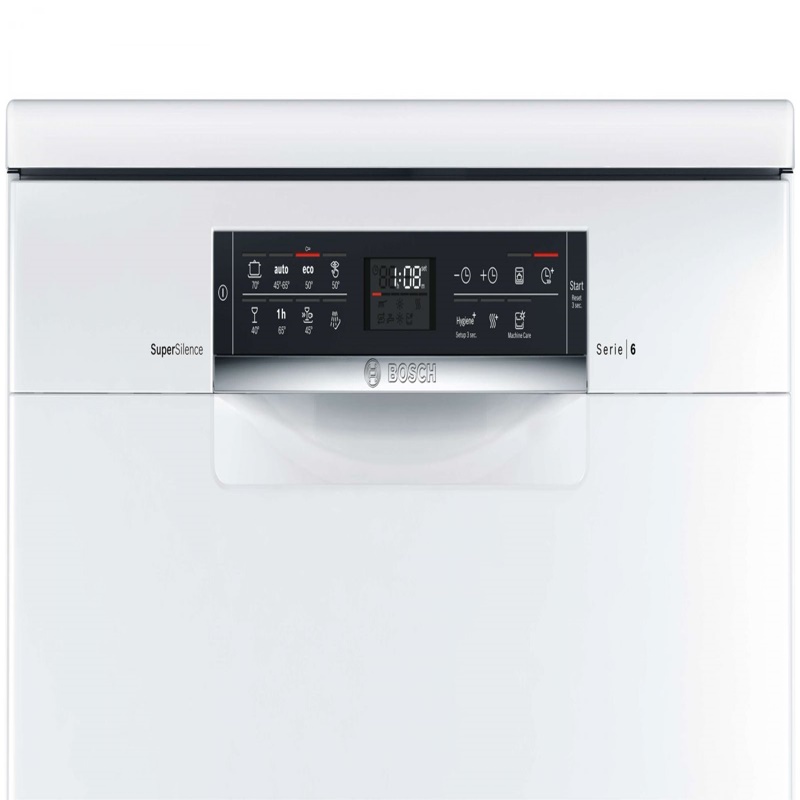 Hệ thống cảm biến thông minh Aqua Sensor và Load Sensor, kết hợp với động cơ EcoSilence Drive, giúp máy rửa bát hoạt động hiệu quả