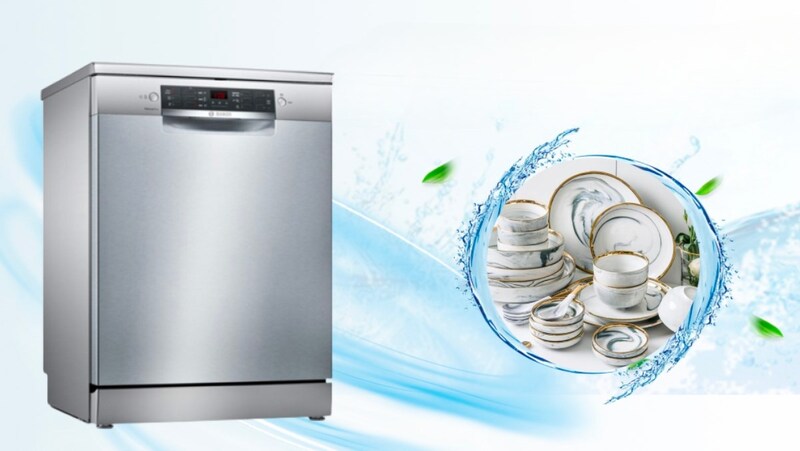Máy rửa bát Bosch SMV46KX00E sử dụng công nghệ quản lý nước thông minh