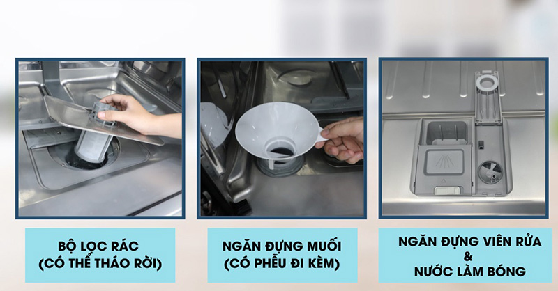 Máy Rửa Chén Mini 8 Bộ Ecalite EDW-SMS6080WH