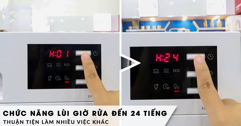 Máy Rửa Chén Mini 8 Bộ Ecalite EDW-SMS6080WH