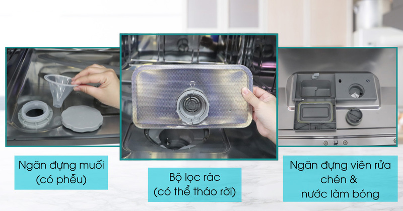 Máy Rửa Chén Mini 8 Bộ Ecalite EDW-UF6080BL