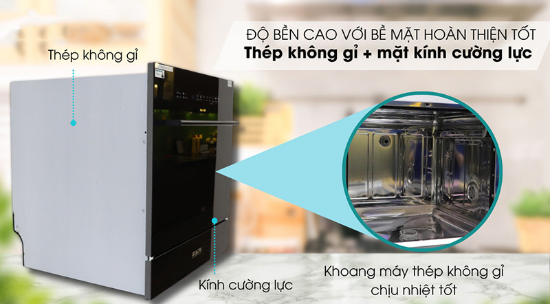 Máy Rửa Chén Mini 8 Bộ Ecalite EDW-UF6080BL