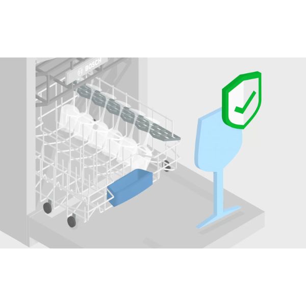 Chế độ Glass Protection đảm bảo đồ thủy tinh và đồ dễ vỡ được làm sạch nhẹ nhàng và hiệu quả