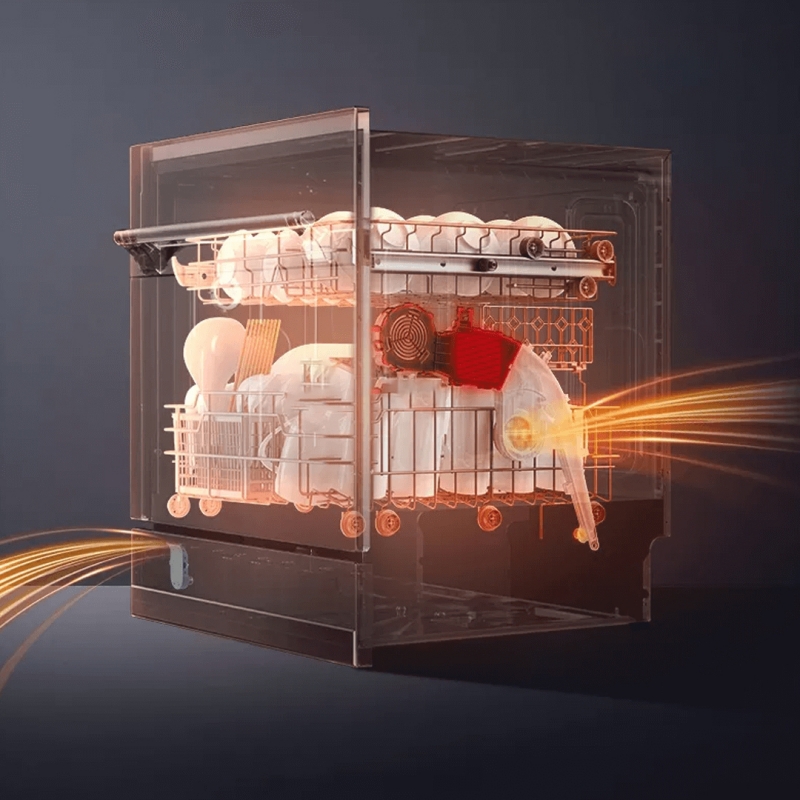 Tính năng Sấy Khô Tăng Cường (Extra Drying) của máy rửa chén Texgio Dishwasher TGF3815S