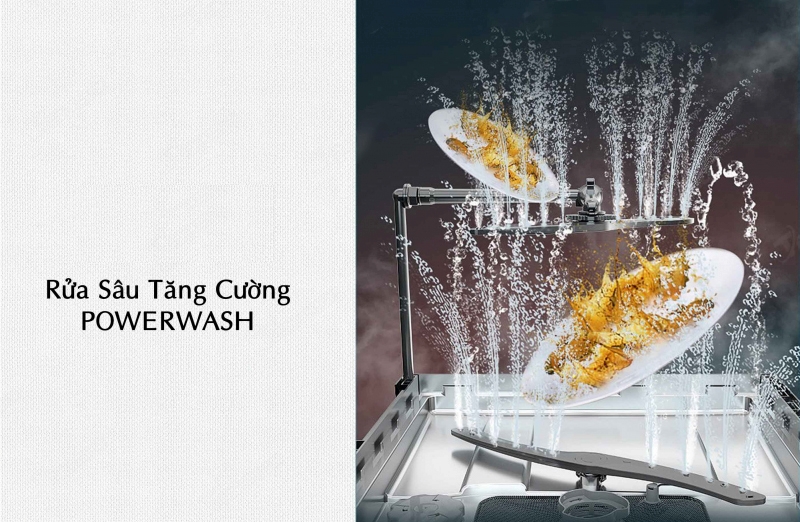 Máy rửa chén Texgio Dishwasher TGF3815S trang bị công nghệ PowerWash