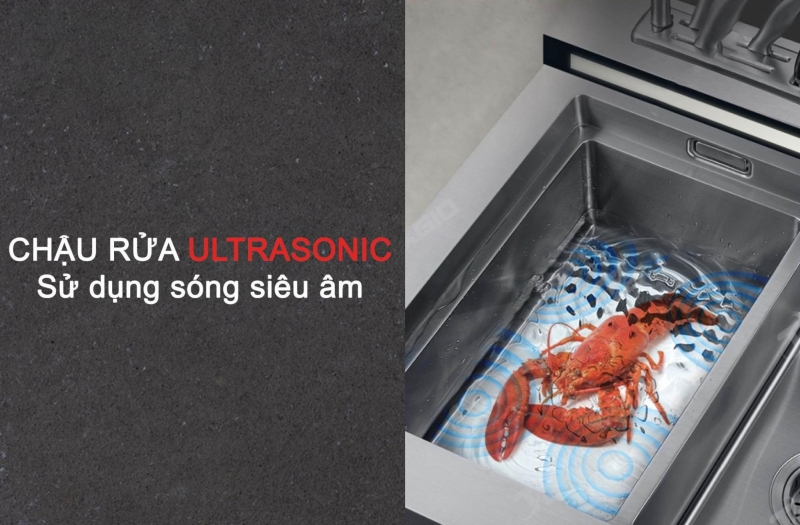 Texgio Dishwasher TGUMF11S tích hợp công nghệ sóng siêu âm Ultrasonic