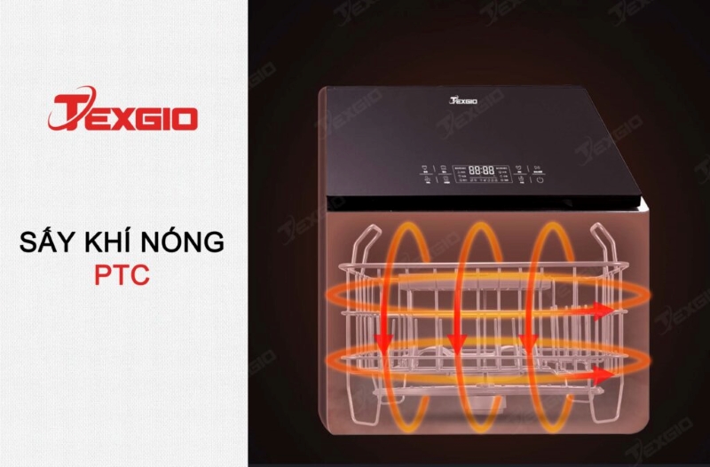 Máy rửa chén Texgio Dishwasher TGUS06HA