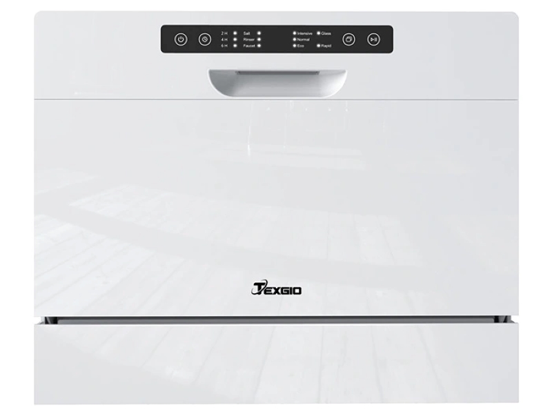 Máy rửa bát Texgio Dishwasher TG-DT2022B - Mini 6 bộ tự động mồi nước có thiết nhỏ gọn, tiết kiệm không gian