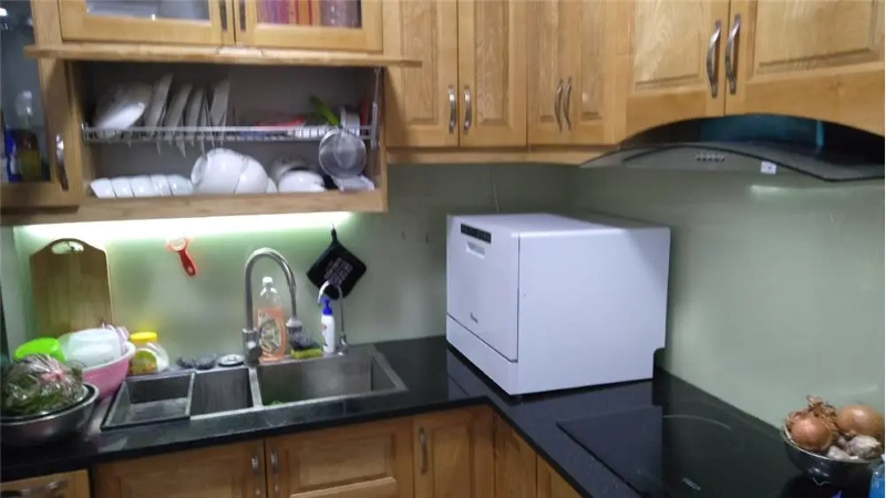 Máy rửa bát Texgio Dishwasher TG-DT2022B - Mini 6 bộ tự động mồi nước hoạt động êm ái