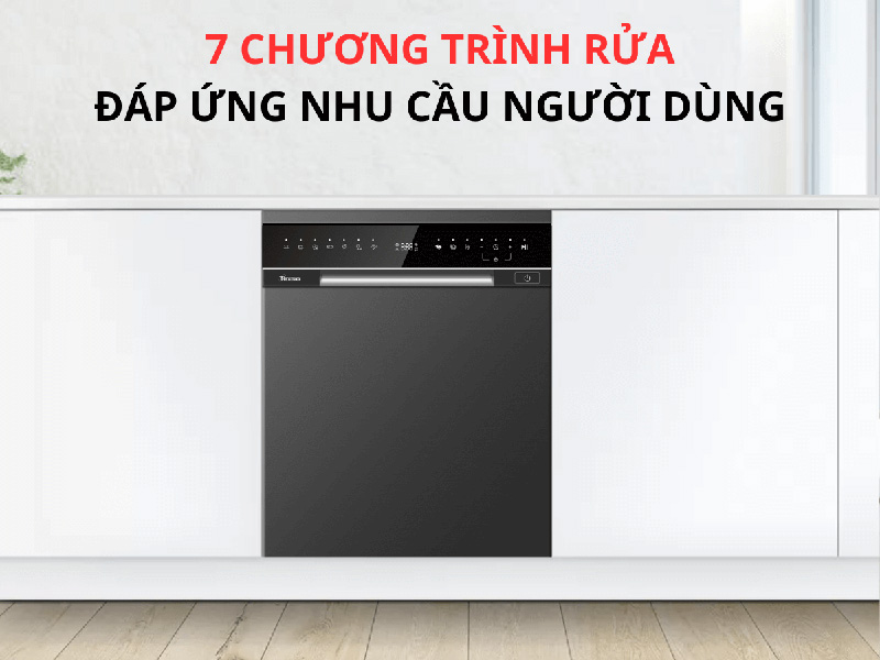 Các chương trình rửa đa dạng, thông minh phù hợp với nhu cầu rửa của mọi gia đình