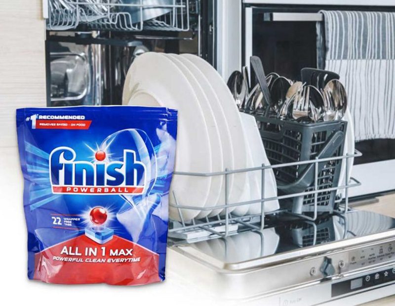 Viên rửa bát Finish All In 1 Max 22 đảm bảo hiệu quả làm sạch vượt trội 