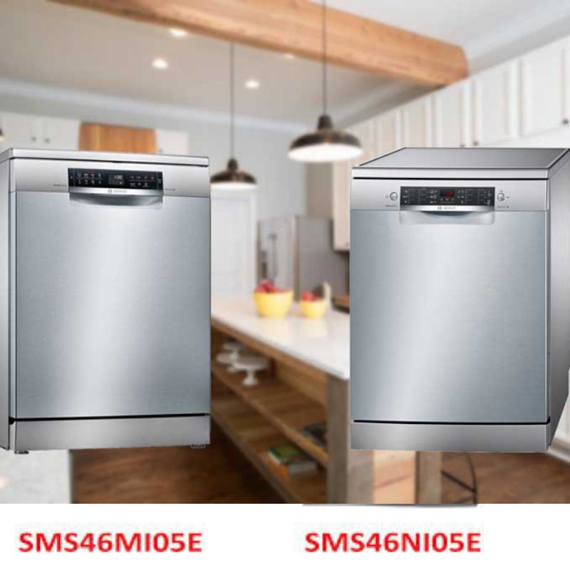 so sánh máy rửa bát bosch sms46mi05e và sms46ni05e