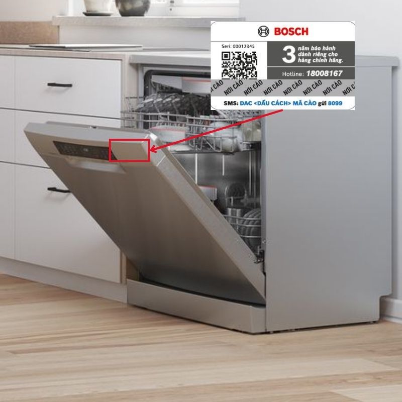 bảo hành máy rửa bát bosch