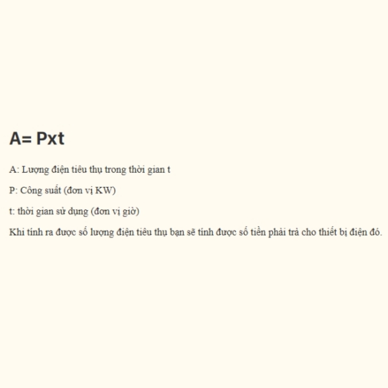 Công thức tính tiền điện khi dùng máy rửa bát