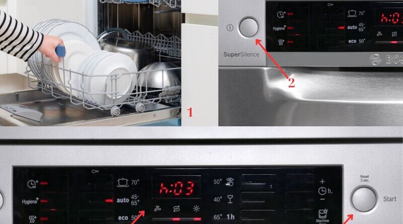 Cài đặt chương trình rửa cho máy