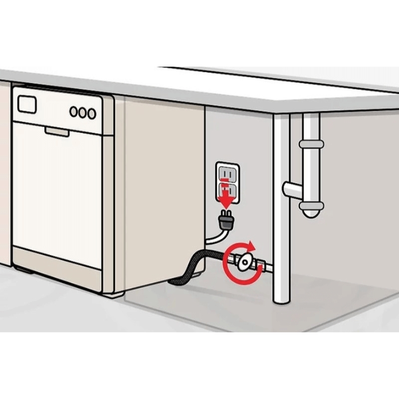 Người dùng nên lắp đặt cầu dao và cầu chì riêng cho máy rửa chén để đảm bảo an toàn điện và dễ dàng kiểm soát