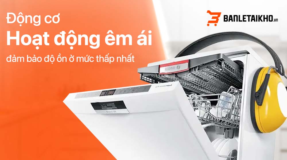 Máy hoạt động êm ái nhờ động cơ EcoSilence Drive bên trong