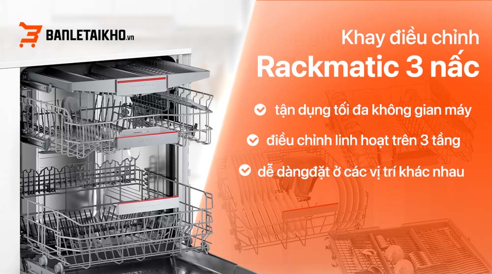 Hệ thống khay điều chỉnh linh hoạt
