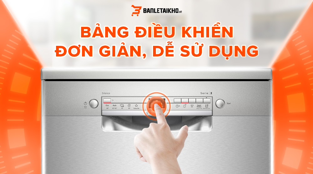 Bảng điều khiển đơn giản, dễ sử dụng