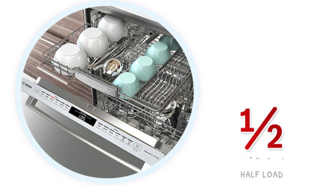 Half load: Rửa nửa tải 