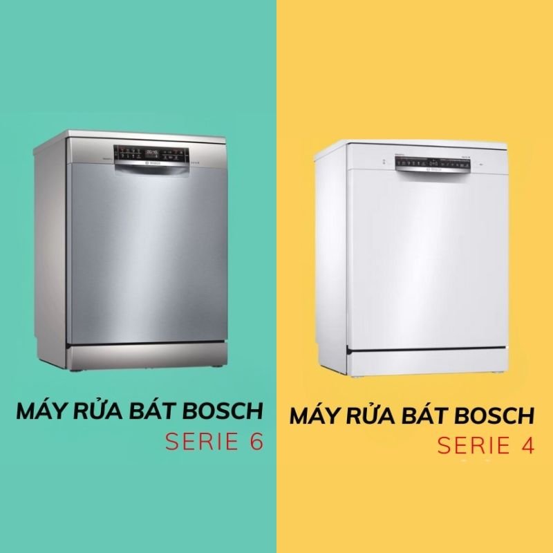 Điểm khác biệt giữa máy rửa bát Bosch serie 6 và 4