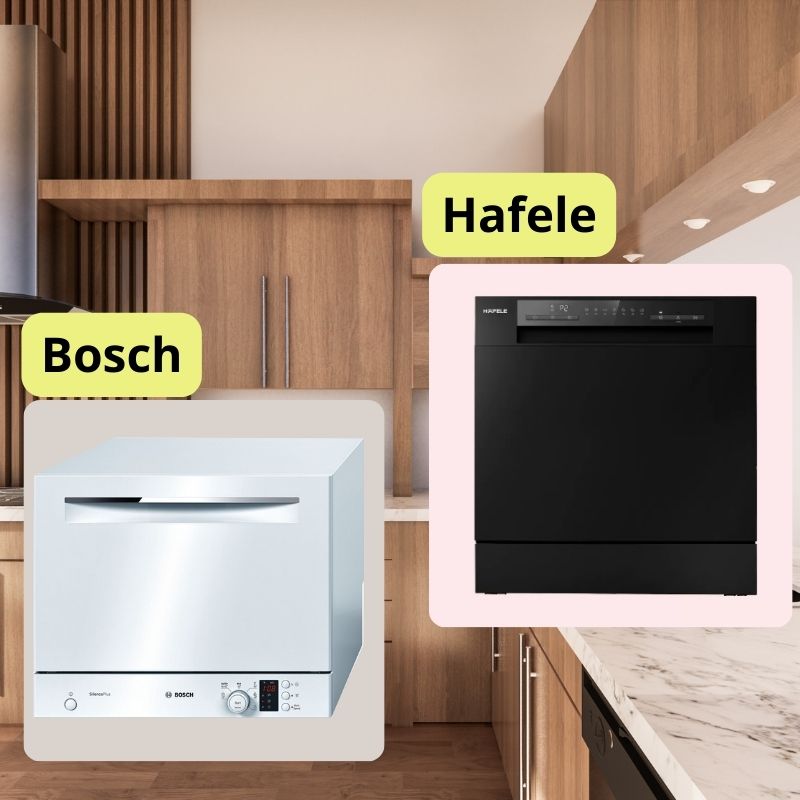 so sánh máy rửa bát bosch và hafele