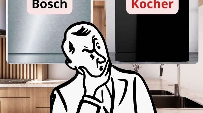 so sánh máy rửa bát bosch và kocher