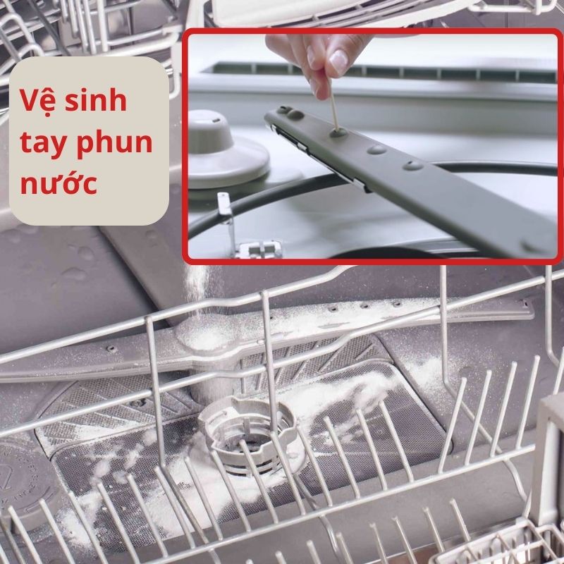 vệ sinh máy rửa bát bosch