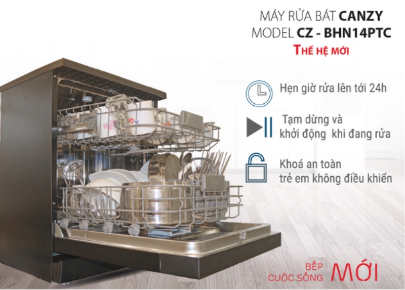 Canzy CZ BHN14PTC bảo vệ gia đình bạn với nhiều tính năng an toàn
