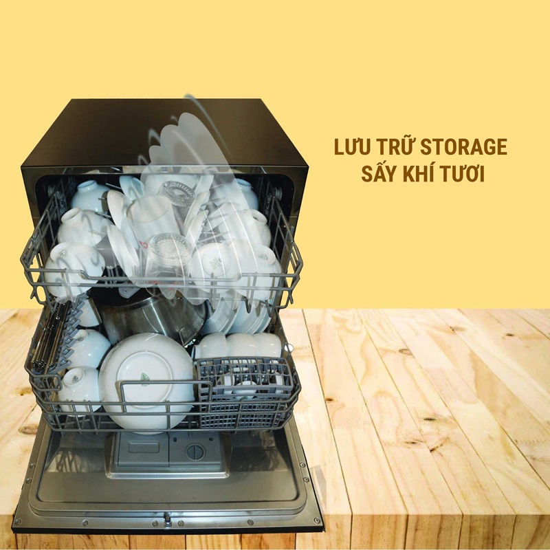 Chức năng Storage lưu trữ chén dĩa