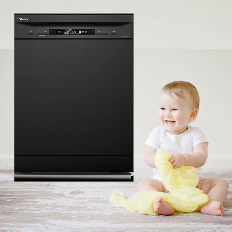 Máy rửa bát độc lập Canzy CZ P1036R 13 bộ trang bị tính năng khóa an toàn trẻ em