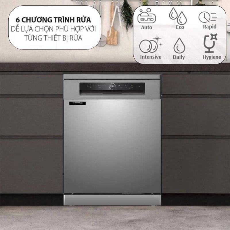 Tích hợp 6 chương trình rửa thông minh