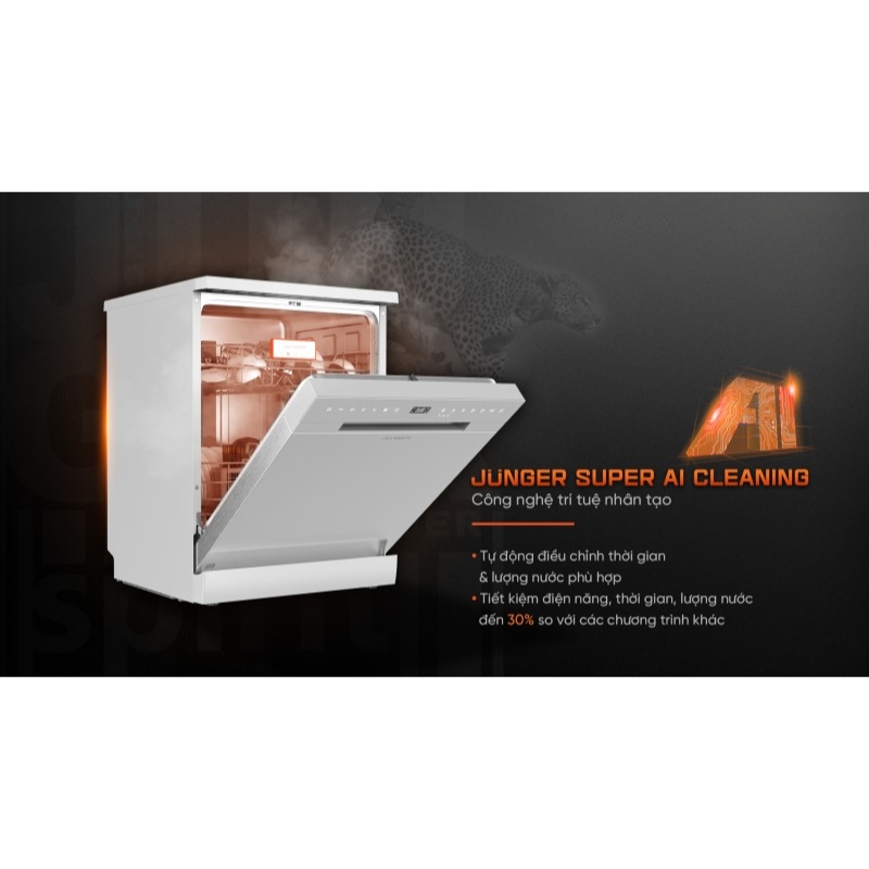 Công nghệ AI điều chỉnh chính xác thời gian, lượng nước và nhiệt độ rửa