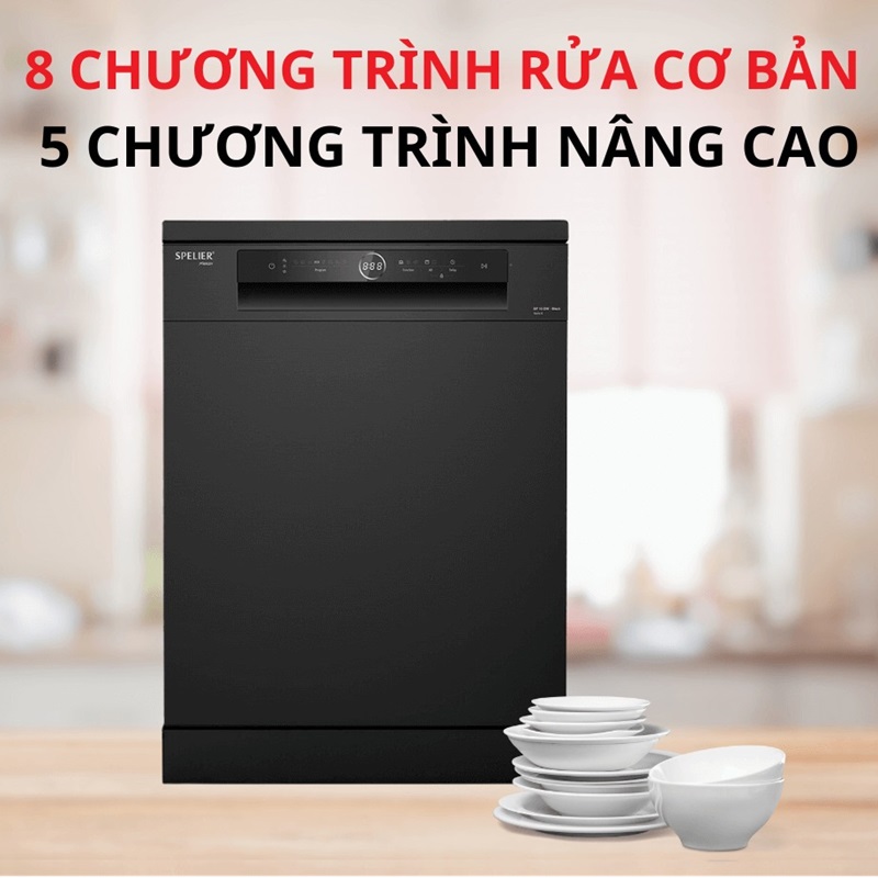 Máy rửa bát Độc Lập/Âm Tủ Spelier SP 15 DW NX BLACK 15 Bộ