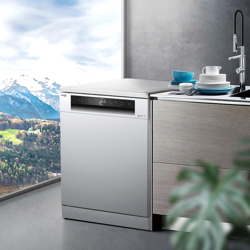 Máy rửa bát Spelier SP 15 DW-SS nổi bật với thiết kế hiện đại và sang trọng