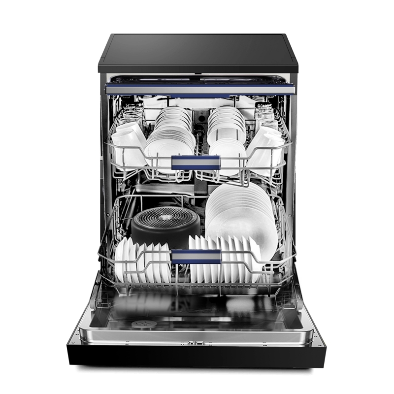 Máy rửa bát Spelier SP 16DWKT/B có dung tích chứa lên đến 16 bộ theo tiêu chuẩn châu Âu