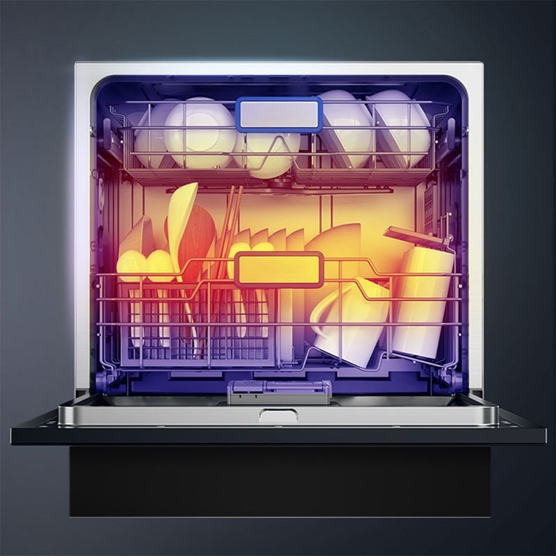 Máy rửa bát độc lập Canzy WDC3015B Smart cung cấp chức năng khử khuẩn Sanitize giúp bát đĩa sạch khuẩn