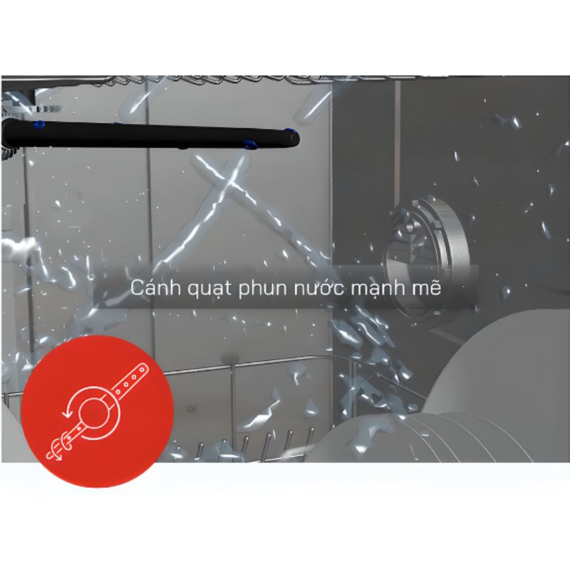 Tia Nước Phun Mạnh Mẽ làm sạch sâu mọi ngóc ngách, đánh bay vết bẩn cứng đầu nhất