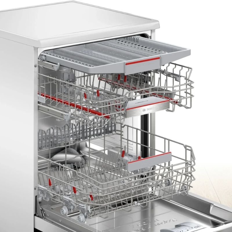 Giá Đỡ Có Thể Gấp Gọn tạo thêm không gian chứa khi cần thiết, tối ưu hóa sức chứa của máy