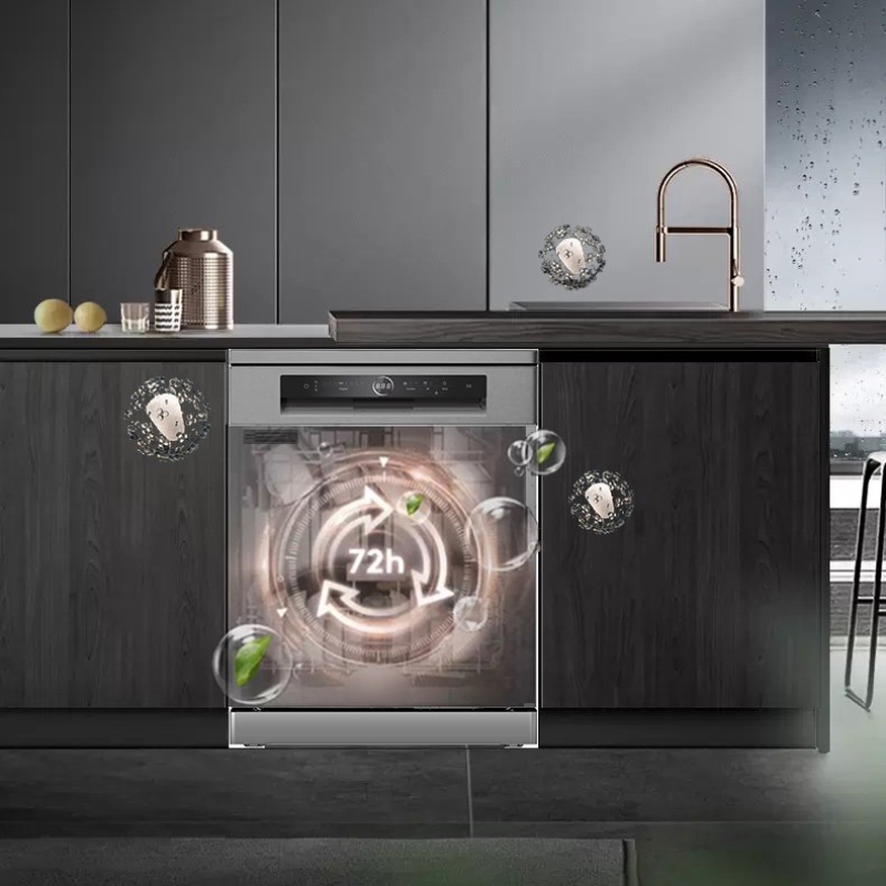 Chương trình rửa kháng khuẩn chuyên sâu tiêu diệt đến 99,99% vi khuẩn, đảm bảo vệ sinh an toàn thực phẩm