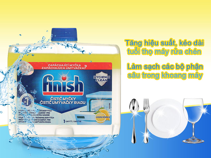 Dung dịch vệ sinh máy rửa bát Finish 250ml
