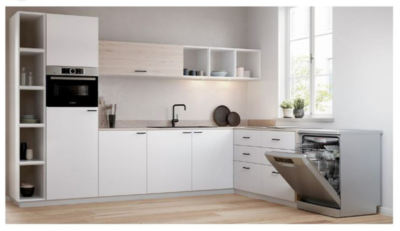 Sở hữu máy rửa bát góp phần tạo nên một không gian bếp hiện đại, sang trọng