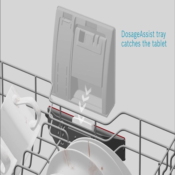 Viên rửa được đặt vào khay chứa viên rửa chuyên dụng nằm trên giá đỡ giàn trên