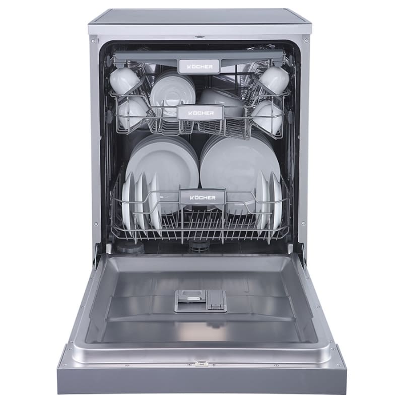 Máy rửa bát Kocher KDEU 8033 có sức chứa lớn lên đến 15 bộ bát đĩa