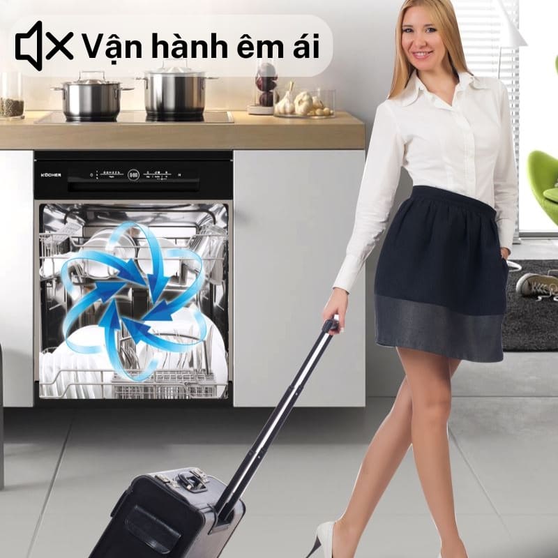 Máy rửa bát Độc lập/Âm tủ Kocher KDEU8112 15 Bộ